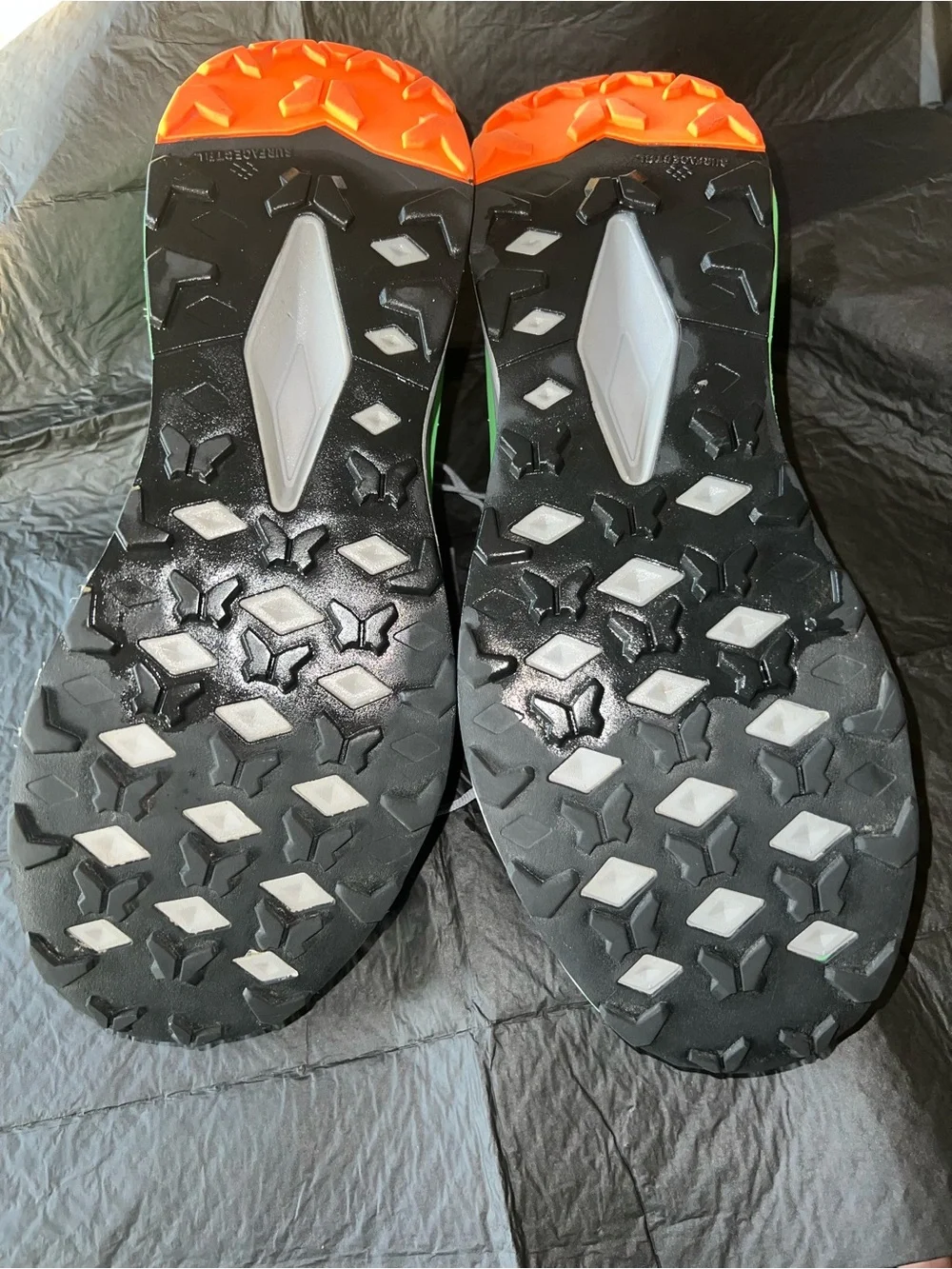 The North Face Men’s Sneakers - Neon Green, Gray & Orange Accents